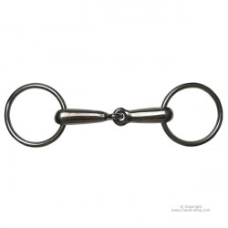 Mors simple 2 anneaux creux poney Time Rider