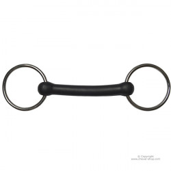 Mors 2 anneaux droit Caoutchouc Time Rider