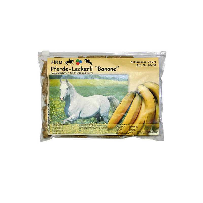 Bonbons pour chevaux avec goût -banane- 750 g