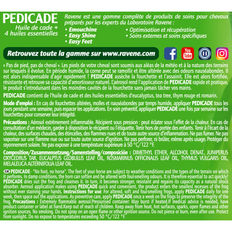 Ravene Soin Réparateur Fourchettes Pedicade – Flacon 250 ML – Soin Des Pieds