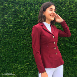 Veste de concours femme Time Rider Sport - Couleur bordeaux