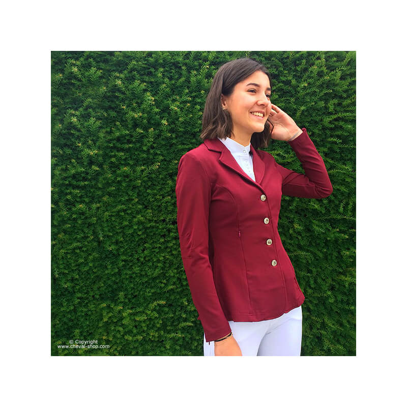 Veste de concours femme Time Rider Sport - Couleur bordeaux