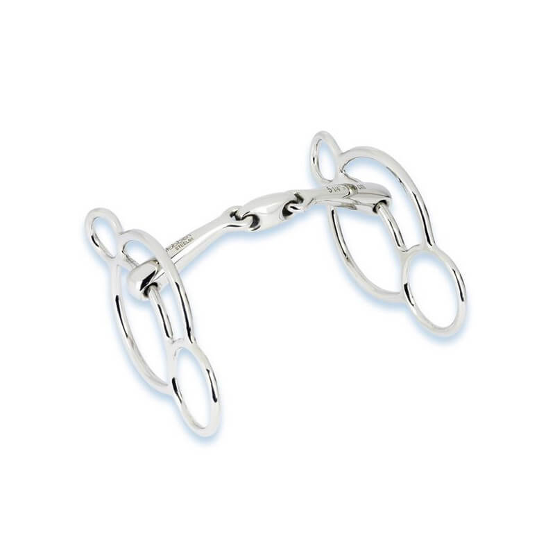 Mors 3 anneaux double brisure Easy Control Stubben Mors 3 anneaux double brisure Easy Control Stubben