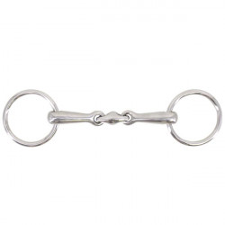 Mors de filet de bride 2 brisures 14mm