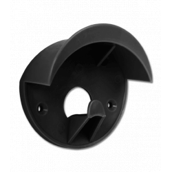 Porte-bridon plastique noir