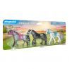 3 chevaux Frison, Knabstrupper, Andalou Playmobil