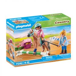 Cavalière et cheval avec monitrice Playmobil