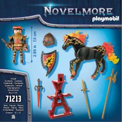 Chevalier Burnham Raider avec cheval de feu Playmobil