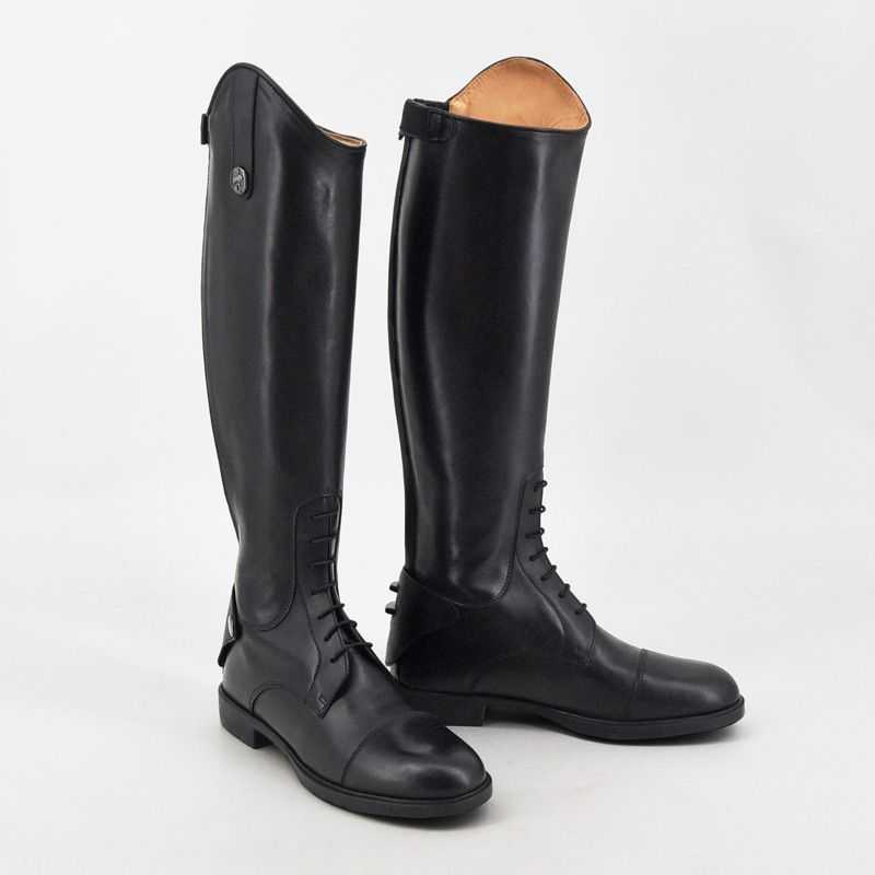 Bottes Équitation Hautes DKNY En Cuir Pour Femme - Taille 7B US - Occasion Style Fashion Knee High