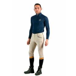 Polo technique manches longues pour homme Sampio Flags & Cup