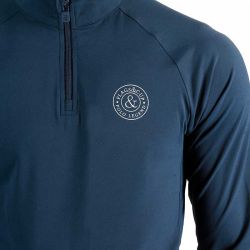 Polo technique manches longues pour homme Sampio Flags & Cup