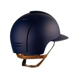 Casque Cromo 2 Matt jugulaire beige visière polo KEP