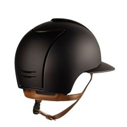 Casque Cromo 2 Matt jugulaire beige visière polo KEP