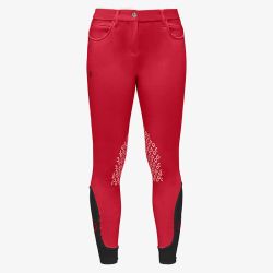Pantalon d’équitation Rouge pour enfant Color grip Cavalleria Toscana