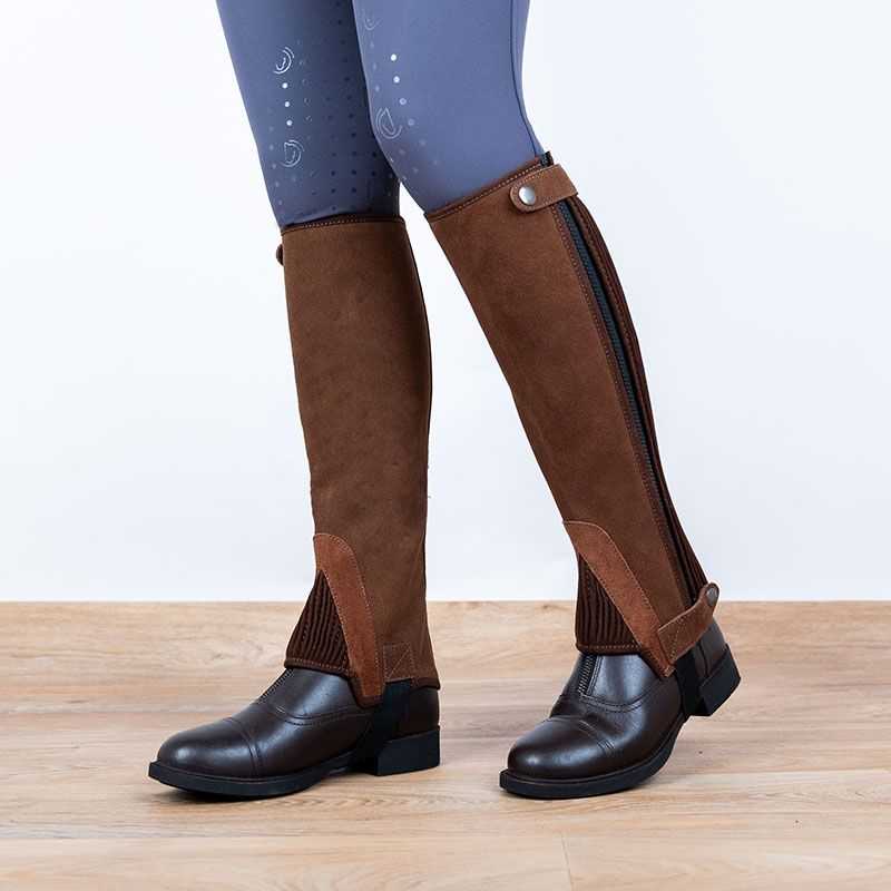 Mini-chaps Stationata cuir nubuck Brun Mini-chaps Stationata cuir nubuck Brun