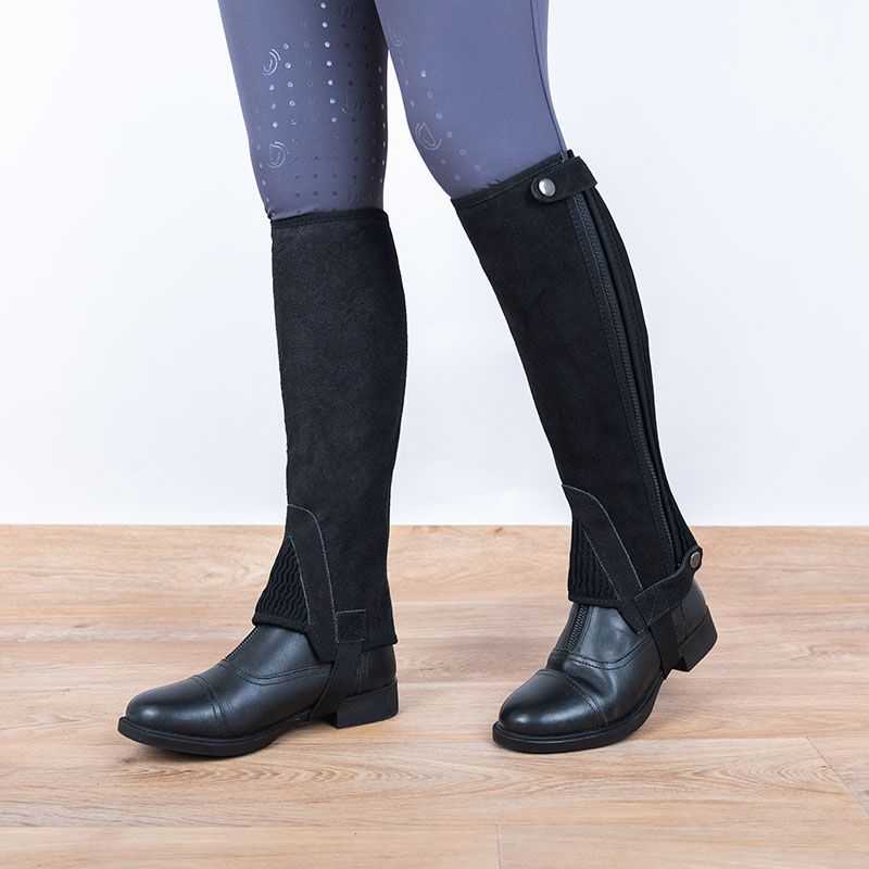 Mini-chaps Stationata cuir nubuck Noir Mini-chaps Stationata cuir nubuck Noir