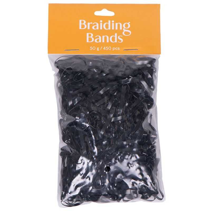 Sachets d'élastiques plats à natter QHP Sachets d'élastiques plats à natter QHP