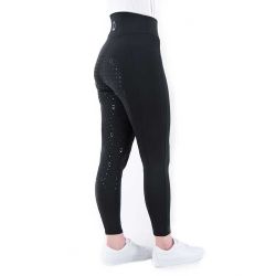 Legging d’équitation pour femme full grip Noir Nantano Horse & Go