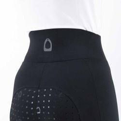 Legging d’équitation pour femme full grip Noir Nantano Horse & Go