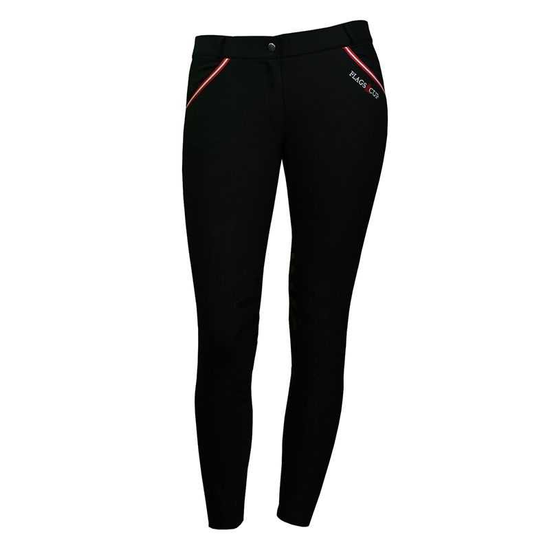 Pantalon D'équitation Ovation – Fille – Taille Medium – Noir – Collant équestre