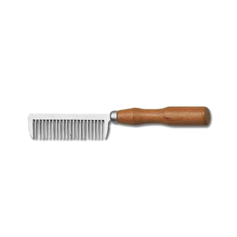 Peigne pour crinière avec manche en bois Waldhausen