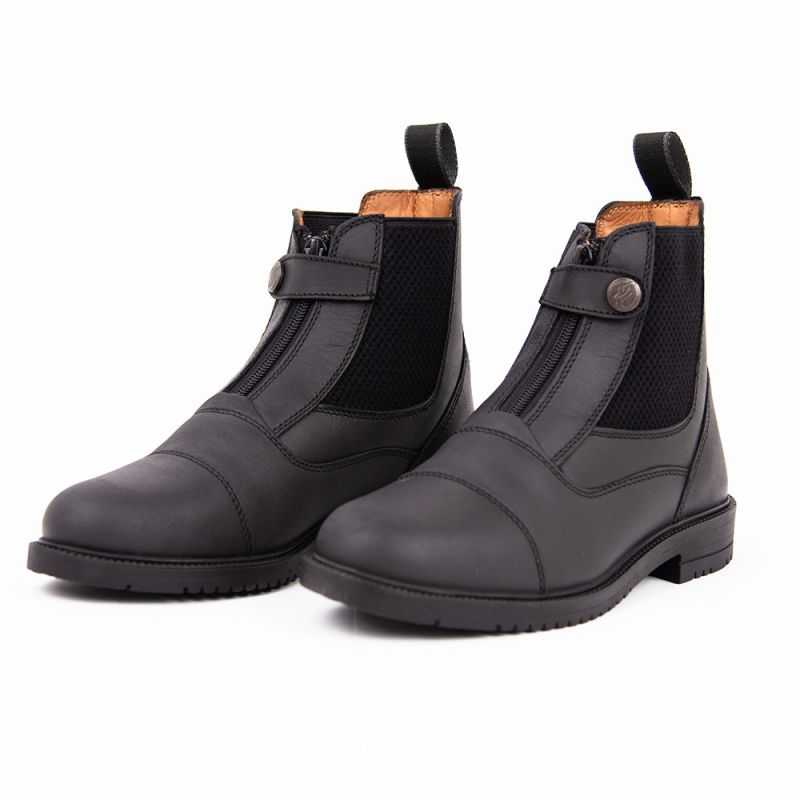 Bottines D'Équitation PFIFF Jodhpur En Cuir Véritable - Unisexe Confortables Tailles 35 à 45