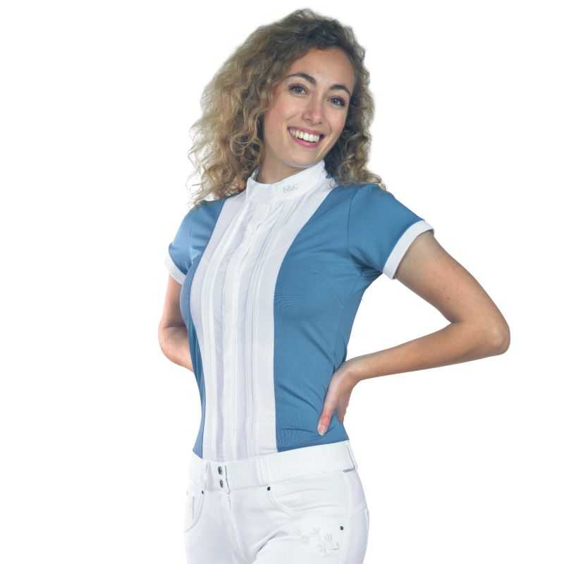 Polo de concours MC pour femme Diamantina Flags&Cup Polo de concours MC pour femme Diamantina Flags&Cup