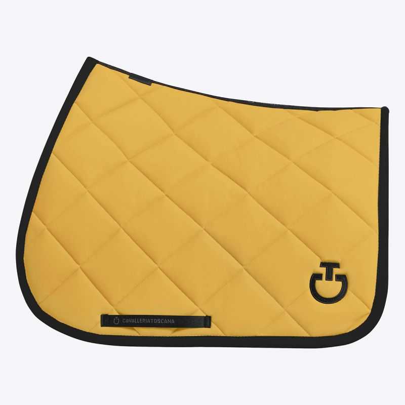 Tapis de selle Diamond Quilted miel-noir Cavalleria Toscana Tapis de selle Diamond Quilted miel-noir Cavalleria Toscana