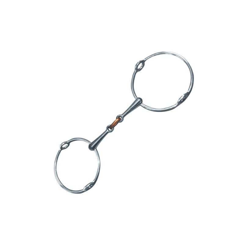 Mors releveur grand anneaux 2bris Mors releveur grand anneaux 2bris