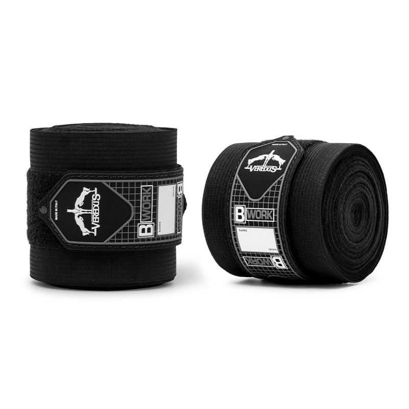 Bandages Pieds Chevaux Busse – Maille Noire Avec Bordure Polaire – Lot De 18