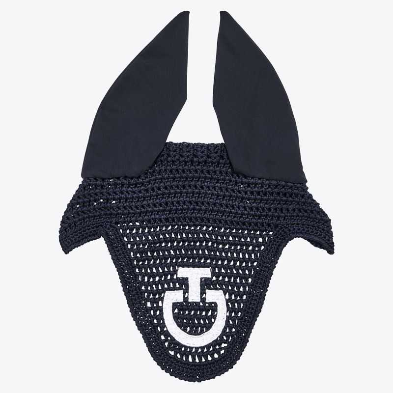Bonnet crochet logo Cavalleria Toscana Bonnet crochet logo Cavalleria Toscana