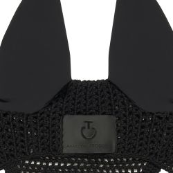 Bonnet anti-mouches en crochet noir Cavalleria Toscana