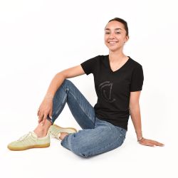 Tee shirt Femme Léanne Time to Ride Noir