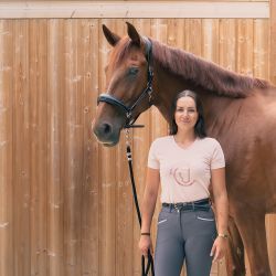 Tee shirt Femme Léanne Time to Ride Rose