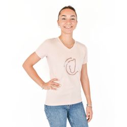 Tee shirt Femme Léanne Time to Ride Rose