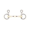 Mors baucher en résine double brisure avec rouleau Happy Mouth