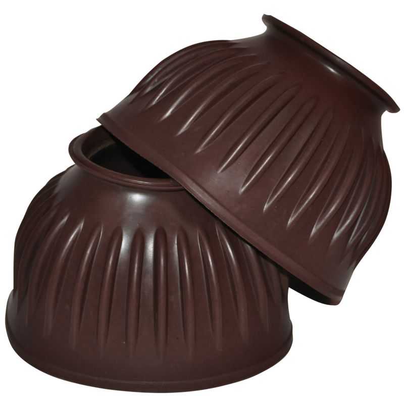 Cloches En Caoutchouc Pour Chevaux HKM - Paire Taille S Couleur Rose - Fermeture Scratch, Protection Contre Les Coups Et La Saleté