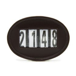 Numéro de têtière en cuir Stationata