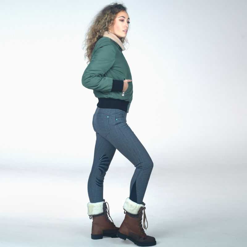 Pantalon d'équitation femme Checks Flags&Cup