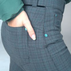 Pantalon d'équitation femme Checks Flags&Cup