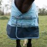 Chemise imperméable doublée Coton Horse & Go Bleu Gris