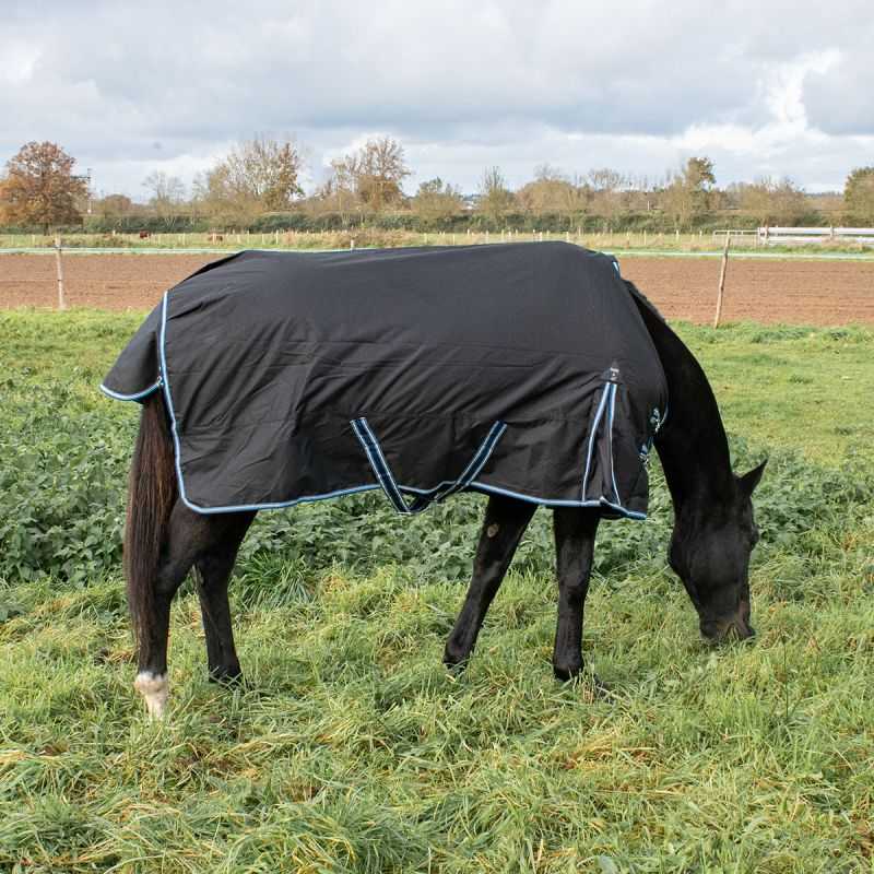 Chemise imperméable doublée Coton Horse & Go Noir