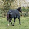 Couverture d'exterieur imperméable 150G Horse & Go Noir