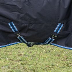 Couverture d'exterieur imperméable 150G Horse & Go Noir
