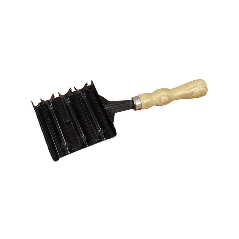 Etrille Métallique Carrée bois