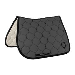 Tapis de selle mixte Black Line Equestro Asphalte