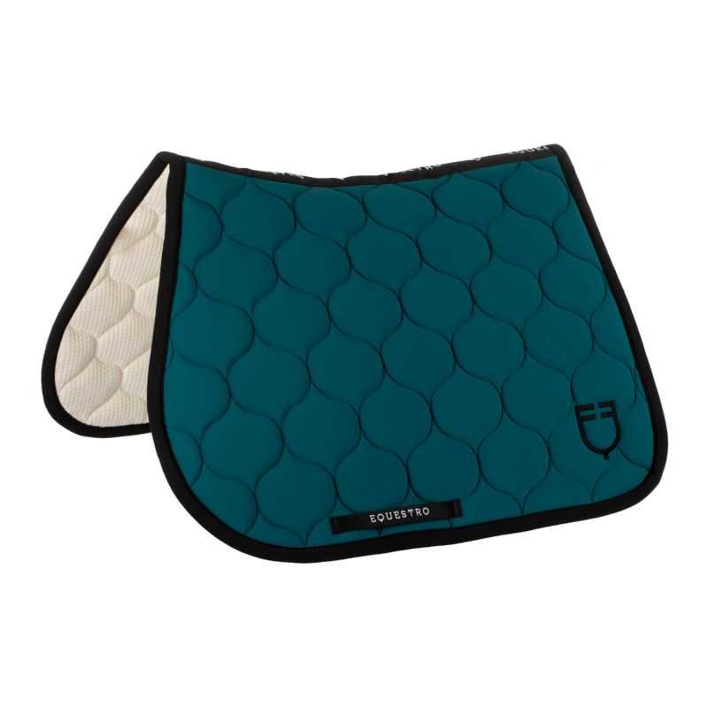 Tapis de selle mixte Black Line Equestro Pétrole Tapis de selle mixte Black Line Equestro Pétrole