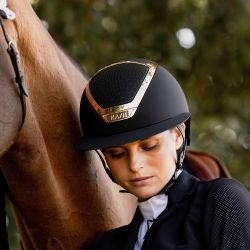 Casque Star Lady Chrome Kask Noir Gold Taille 57