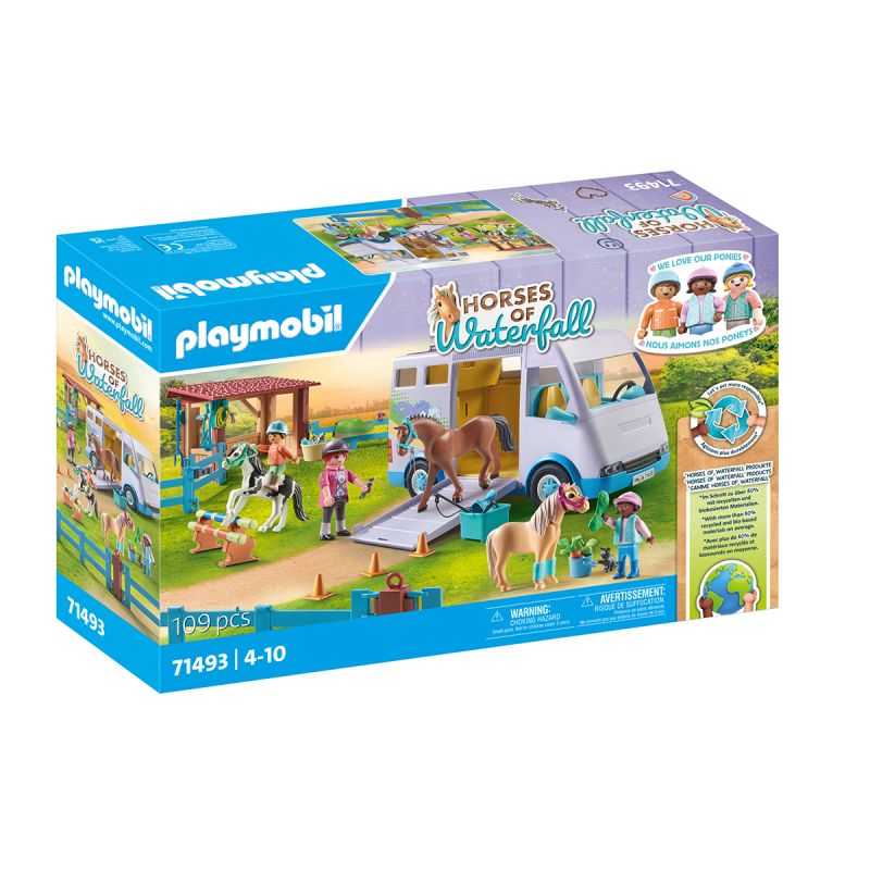 Van pour cheval et poneys avec enclos Playmobil Van pour cheval et poneys avec enclos Playmobil