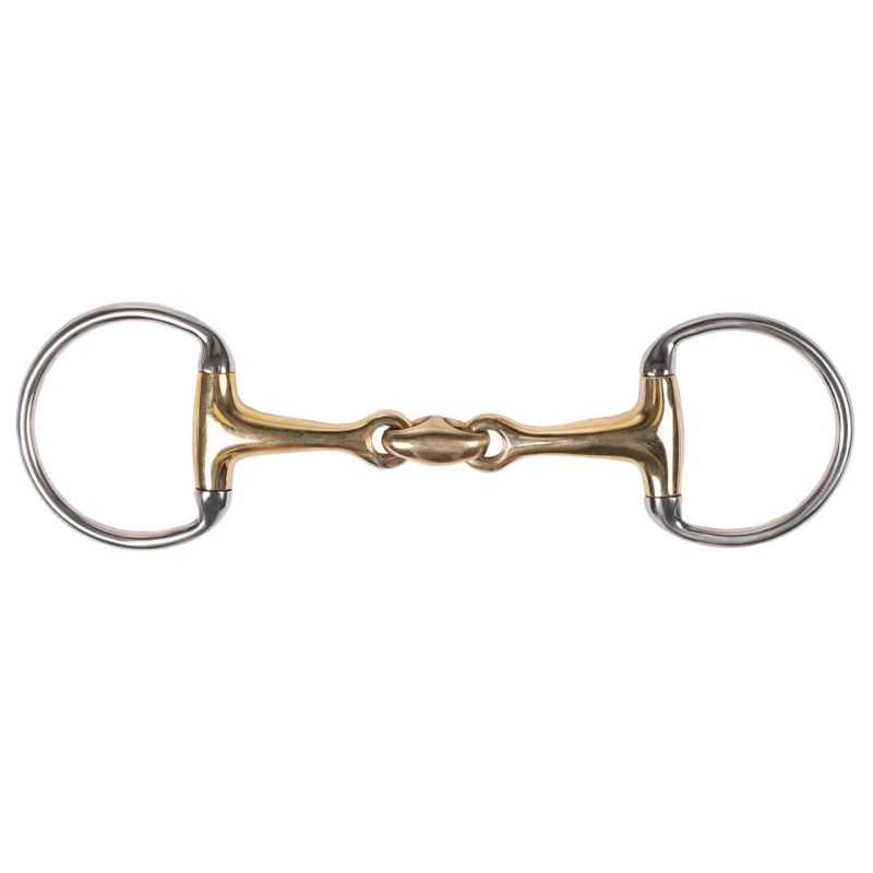 Mors à olive double brisure maillechort Argentan QHP